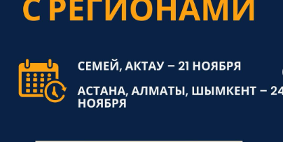 Стартовые встречи проекта прошли в 5 регионах Казахстана: Семей, Актау - 21 ноября  Астана, Алматы, Шымкент - 24 ноября